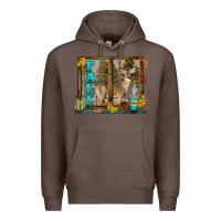 Coffee White Tailed Buck Fall Premium Hoodie - LillyAllenDesigns