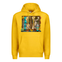 Lemon White Tailed Buck Fall Premium Hoodie - LillyAllenDesigns