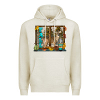 Oatmeal Heather White Tailed Buck Fall Premium Hoodie - LillyAllenDesigns
