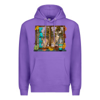 Purple White Tailed Buck Fall Premium Hoodie - LillyAllenDesigns