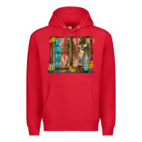 Red White Tailed Buck Fall Premium Hoodie - LillyAllenDesigns