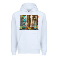 White White Tailed Buck Fall Premium Hoodie - LillyAllenDesigns