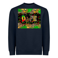 Navy dope juneteenth Heavyweight Sweatshirt - Zillion Design Studio