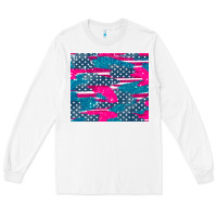 White usa flag Long Sleeve Tee - AdoDesignShop