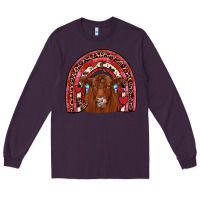 Plum valentines red angus rainbow Long Sleeve Tee - JahusDesignShop