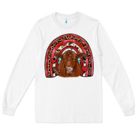 White valentines red angus rainbow Long Sleeve Tee - JahusDesignShop