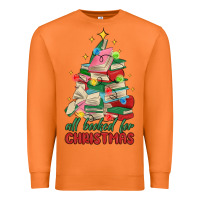 Carrot christmas book tree Premium Sweatshirt - MaliasSmallBusiness