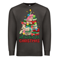 Smoke christmas book tree Premium Sweatshirt - MaliasSmallBusiness