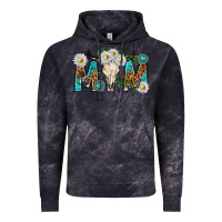 Cloud Black mom with bull skull Vintage Hoodie - texasbilliewilder