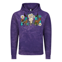 Cloud Purple mom with bull skull Vintage Hoodie - texasbilliewilder