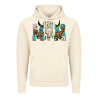 Vintage Artic mom with bull skull Vintage Hoodie - texasbilliewilder