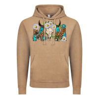 Vintage Coffee mom with bull skull Vintage Hoodie - texasbilliewilder