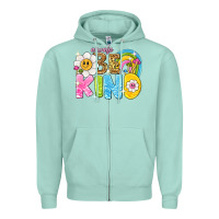 Seafoam always be kind Zipper Hoodie - NancyCooperArtShop
