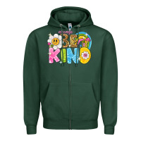 Sports Green always be kind Zipper Hoodie - NancyCooperArtShop