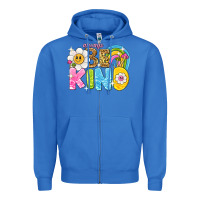 True Royal always be kind Zipper Hoodie - NancyCooperArtShop