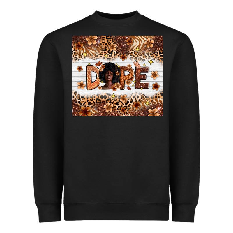 Dope Melanin Heavyweight Sweatshirt by Zillion Design Studio | Teevron