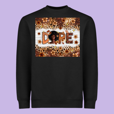 Dope Melanin Heavyweight Sweatshirt Designed By Zillion Design Studio