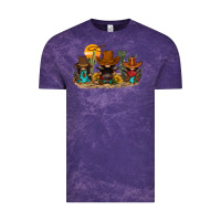 Cloud Purple western gnomies Vintage Tee - FaDigitalArtStudio