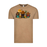 Vintage Coffee western gnomies Vintage Tee - FaDigitalArtStudio