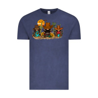 Vintage Denim western gnomies Vintage Tee - FaDigitalArtStudio
