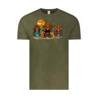 Vintage Olive western gnomies Vintage Tee - FaDigitalArtStudio