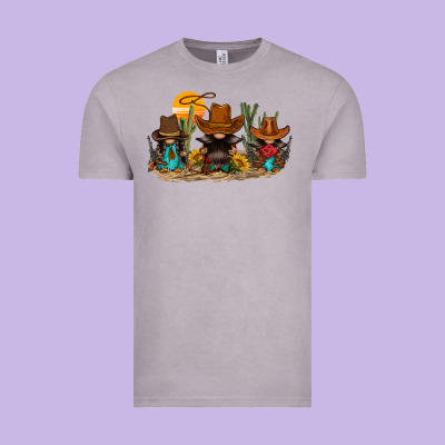 Western Gnomies Vintage Tee Designed By Fadigitalartstudio