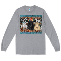 Heather Grey black angus Simmental charolais Long Sleeve Tee - JahusDesignShop