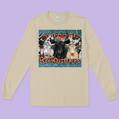 Black Angus Simmental Charolais Long Sleeve Tee Designed By Jahusdesignshop