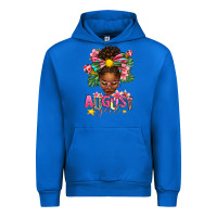 Cobalt August Girl Afro Woman Summer Urban Hoodie - texasbilliewilder