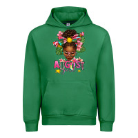 Emerald August Girl Afro Woman Summer Urban Hoodie - texasbilliewilder