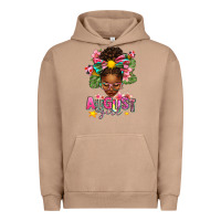 Pigment Burro August Girl Afro Woman Summer Urban Hoodie - texasbilliewilder