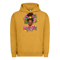 Pigment Peanut Butter August Girl Afro Woman Summer Urban Hoodie - texasbilliewilder