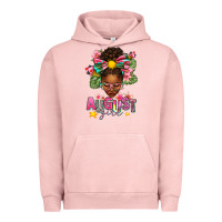 Pigment Salmon August Girl Afro Woman Summer Urban Hoodie - texasbilliewilder