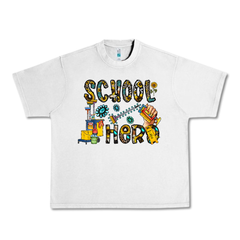 School Hero Urban Heavy Tee by CowhideDigitalArt | Teevron