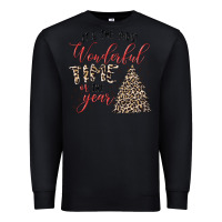 Black it's the most wonderful time of the year Premium Sweatshirt - MaliasSmallBusiness