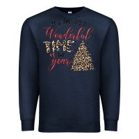 Navy it's the most wonderful time of the year Premium Sweatshirt - MaliasSmallBusiness