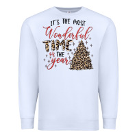 White it's the most wonderful time of the year Premium Sweatshirt - MaliasSmallBusiness