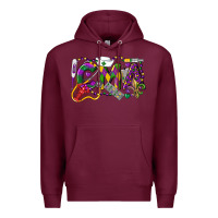 Burgundy CMA Certified Medical Assistant Mardi Gras Premium Hoodie - LillyAllenDesigns