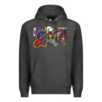 Charcoal Heather CMA Certified Medical Assistant Mardi Gras Premium Hoodie - LillyAllenDesigns