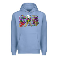 Colony Blue CMA Certified Medical Assistant Mardi Gras Premium Hoodie - LillyAllenDesigns