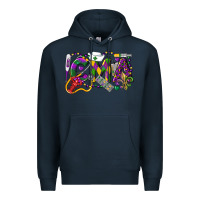 Navy CMA Certified Medical Assistant Mardi Gras Premium Hoodie - LillyAllenDesigns