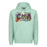Seafoam CMA Certified Medical Assistant Mardi Gras Premium Hoodie - LillyAllenDesigns