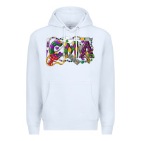 White CMA Certified Medical Assistant Mardi Gras Premium Hoodie - LillyAllenDesigns