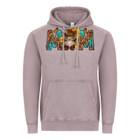 Mom With Bull Skull Vintage Hoodie | Teevron
