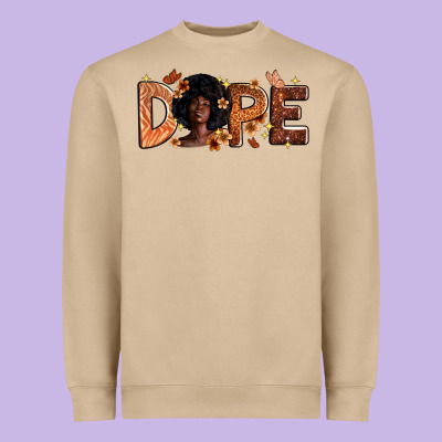 Dope Melanin Heavyweight Sweatshirt Designed By Zillion Design Studio