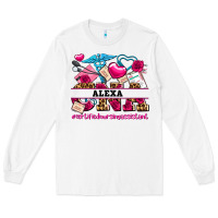 White costom name valentines day cna certified nursing Long Sleeve Tee - AdoDesignShop