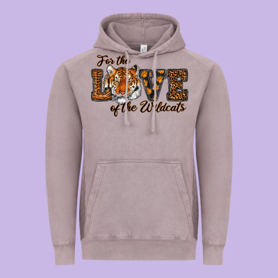 Love Of The Wildcats Vintage Hoodie Designed By Ranaportraitstore