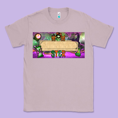 Custom Name Momster License Plate Template Classic Tee Designed By Bundleandbundleshop