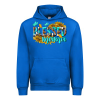 Cobalt Blessed Mama Urban Hoodie - texasbilliewilder
