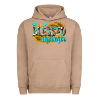 Pigment Burro Blessed Mama Urban Hoodie - texasbilliewilder